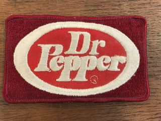 Vintage Dr Pepper Soda Cola Uniform Patch 2.  75 " X 4.  75 "
