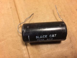 Nos Vintage Cornell Dubilier Black Cat.  5 Uf 600v Capacitor Amp Cap (2 Avail)
