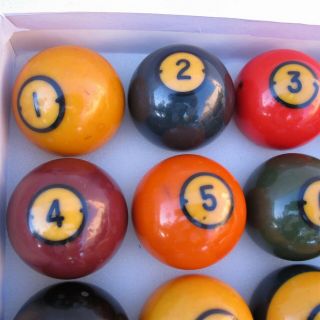 Set of Vintage Pool balls Billiard 2