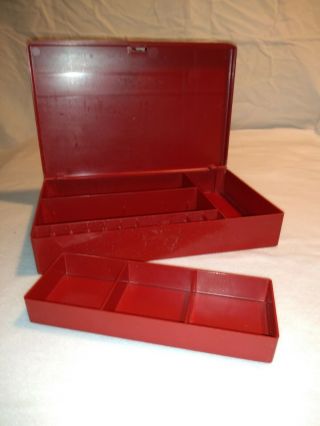 Vintage Bernina Sewing Machine Red Accessories Box,  Came With Model 830