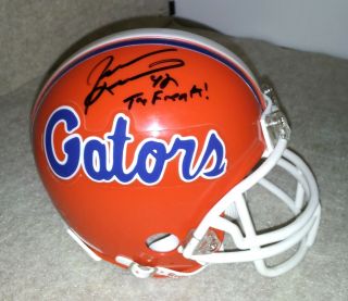 Jevon Kearse Signed/autographed Florida Gators Mini Helmet The Freak Inscr W/coa