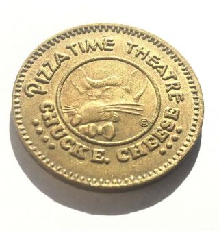 Chuck E Cheese Token Vintage 1981 Coin Pizza Time Theatre 25 Cent Play Value Vtg