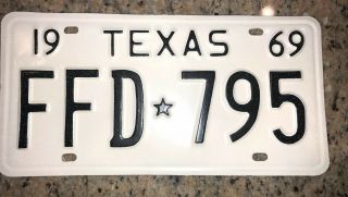 1969 Texas License Plates Restored 3