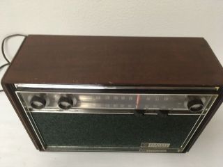 Vintage GE General Electric AM FM Radio Dual Speakers Solid State 2