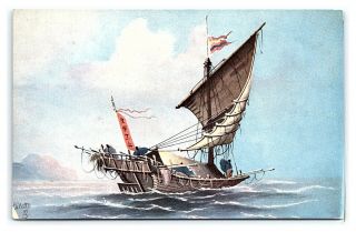 Three Vintage Postcards Tuck ' s Chinese Junks Boats China R2 3
