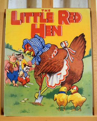 The Little Red Hen Hilary Delle Barry Gray C1950/60s With Words And Music