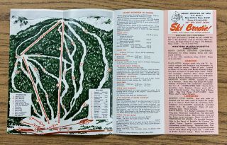 BRODIE Vintage Ski Brochure Trail Map Lost Area 1964 - 2002 MASSACHUSETTS Souvenir 2
