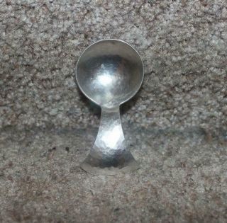 Antique Kalo Sterling Silver Tea Caddy Spoon Hand Hammered Arts & Crafts