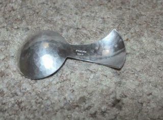 Antique KALO Sterling Silver Tea Caddy Spoon Hand Hammered Arts & Crafts 3