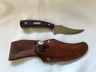 Old Vtg Schrade 152 Old Timer Fixed Blade Knife With Sheath Made In Usa