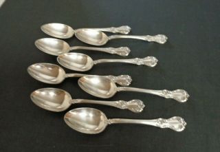 Set Of 8 Towle Old Master Sterling Silver Teaspoons