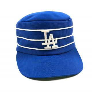 Vintage Los Angeles Dodgers Pillbox Style Nylon Mesh Snapback Hat Cap