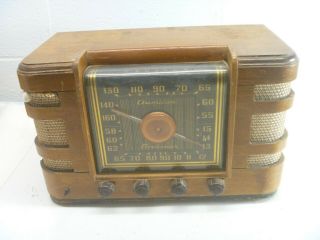 Crosley 66tc Vintage Old Wood Antique Tube Radio Parts Repair