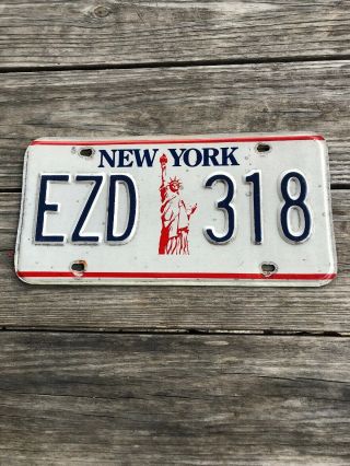 York Statue Of Liberty License Plate