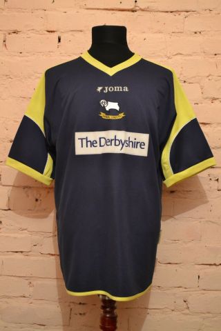 Vintage Derby County Football Shirt 2006/2007 Soccer Jersey England Joma Xl