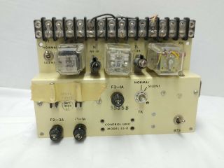 Vintage Dictograph Model 55 - 0 Control Unit From Alarm System Collectible