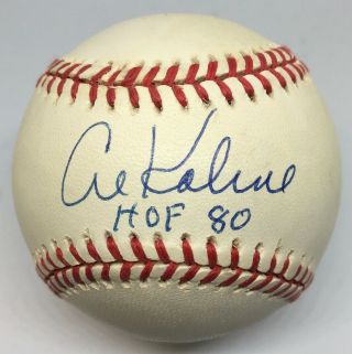 Al Kaline Signed Auto Autograph Inscribed American League Baseball Tigers Hof