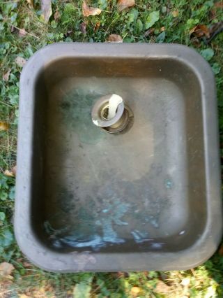 Vintage Brass Bar Sink 15 Inch