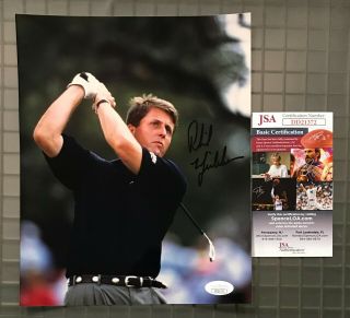 Phil Mickelson Signed 8x10 Golf Photo Autographed Auto Jsa Hof