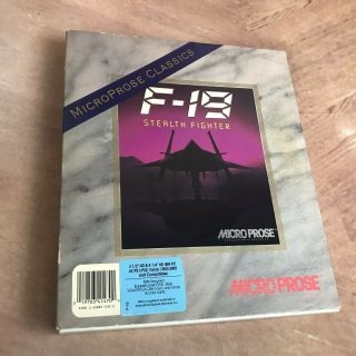 F 19 Stealth Fighter Flight Simulation Ibm Pc Xt At Ps2 Microprose Vintage 1992