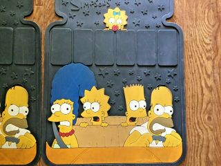 Awesome VTG 2002 The Simpsons Family Car or Truck Floor Mats Full Size 3