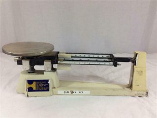 Vintage Ohaus 3201 700/800 Series Triple Beam Balance Scale 1