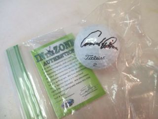 Arnold Palmer Hand Signed Autographed Golf Ball With