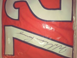 William Perry Chicago Bears Signed Autograph Orange Football Jersey Jsa