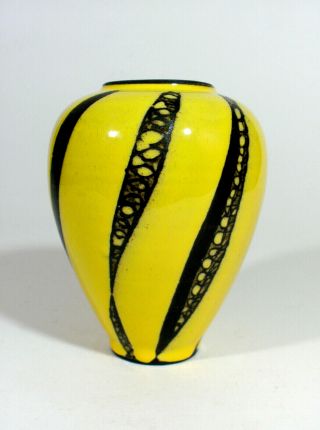 Bkw BÖttger Ceramic Studio Vase German Art Pottery 1960/70s Modernist Vintage