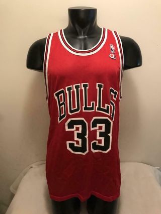 Vintage Scottie Pippen Chicago Bulls Champion Jersey Mens Size 48