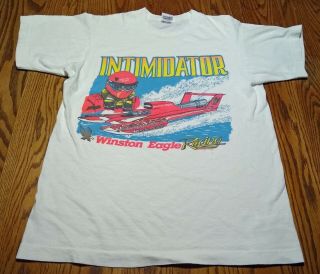 Vintage 1992 Winston Eagle Hydroplane Racing Intimidator T - Shirt 1990s Hydro