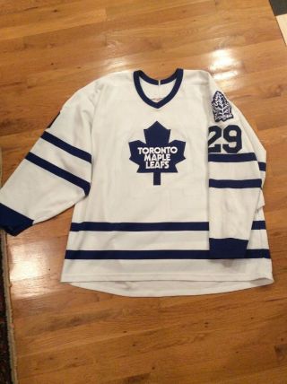 Vintage Toronto Maple Leafs Pontiv 29 Ccm Jersey Throwback Xl