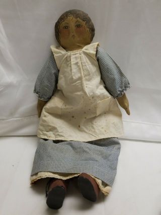 Vtg Primitive Doll Talbott Doll Co.  Ohio Cloth