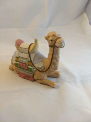 Vintage Homco Home Interiors Porcelain Ceramic Nativity Camel.  5605