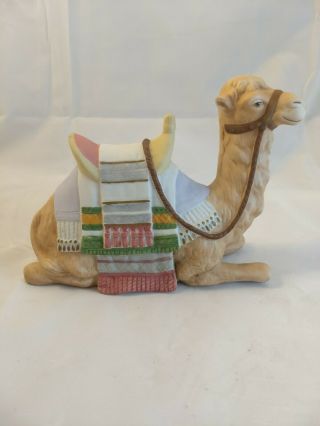 Vintage HOMCO Home Interiors Porcelain Ceramic Nativity Camel.  5605 2
