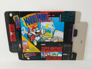 Mario Paint Snes Nintendo Empty Game Box Only Promo Vtg 90s 1990s