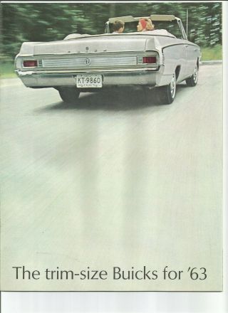 1963 Buick Special Dealer Sales Brochure