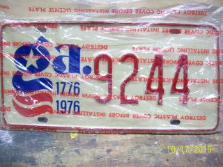 1976 Georgia Bicentennial License Plate