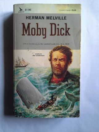 1964 Moby Dick,  Melville Intro By Dr L Lane Complete Unabridged