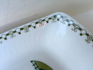 Vintage Figgio Flint Turi Design Market Green Ceramic Porcelain Dish NORWAY 70s 3