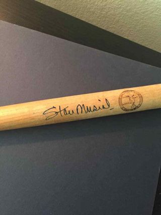 Stan Musial Signed Mini Bat St Louis Cardinals