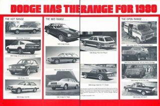 1980 Dodge St.  Regis Mirada 2 - Page Vintage Advertisement Print Art Car Ad K103