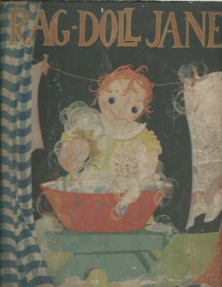 " Rag - Doll Jane " Vintage Childrens Book Fern Bisel Peat Drawings