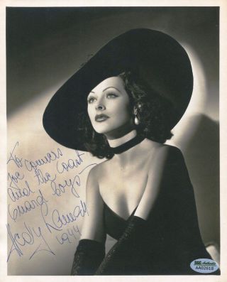 Hedy Lamarr Vintage Autographed Signed 8x10 Photo Reprint