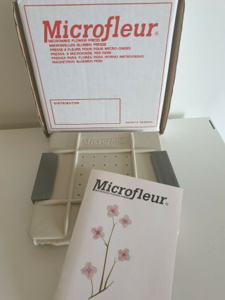 Vintage Microfleur 5 " Microwave Regular Flower Press.  Dry Flowers In Microwave