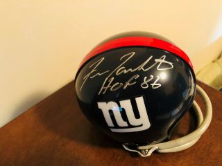 Autographed Fran Tarkenton Nfl York Giants Signed Mini Helmet W/ Hof 86 Insc
