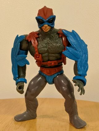 Vtg Masters Of The Universe Motu He Man Stratos Blue Wing Variant