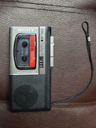 Vintage Sony M - 750v Microcassette Voice Recorder Player