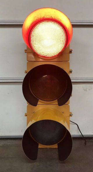 Eagle Traffic Signal Light Red Yellow Green 41” Aluminum