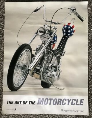 Guggenheim The Art Of The Motorcycle Harley Davidson Easy Rider 2001 Poster